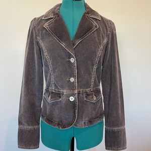 Tommy Hilfiger Corduroy Blazer Peplum Jacket